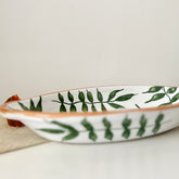 Palm Leaves Oval Deep Platter