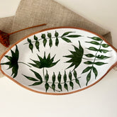 Palm Leaves Oval Deep Platter