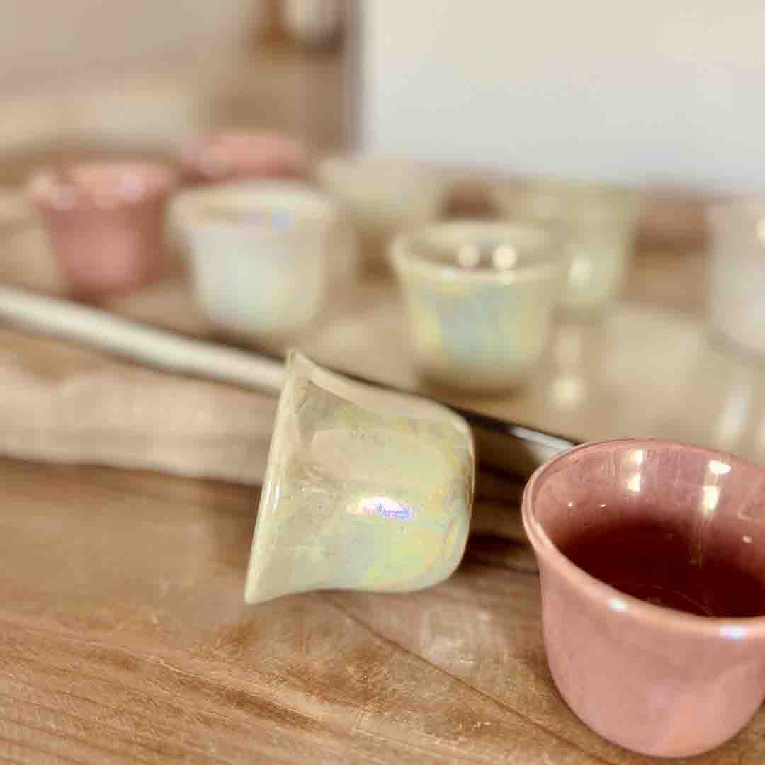 Glowing Arabic Coffee Cups