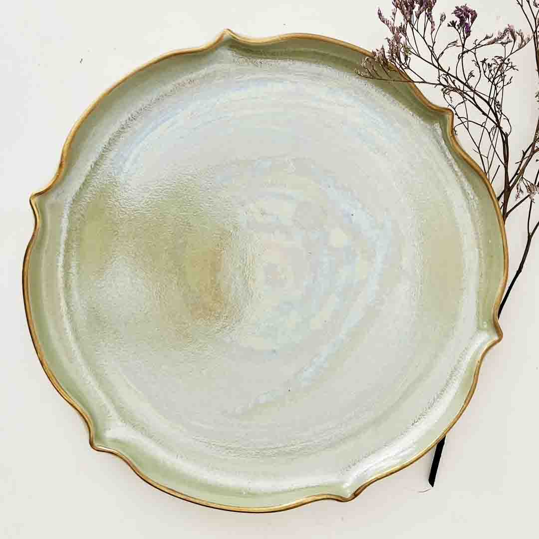 AURUM Round Flat Serving Platter