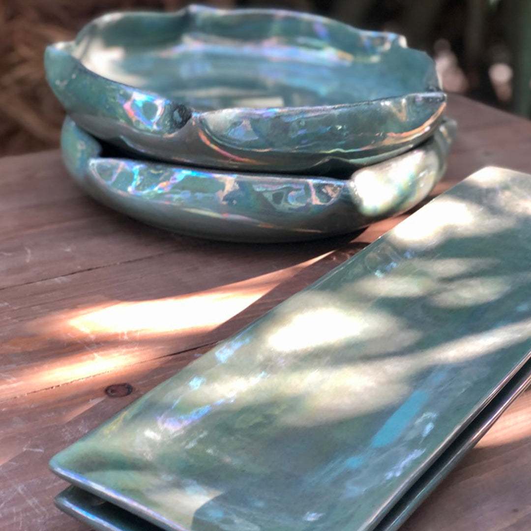 Glowing Rectangular Serving Platter