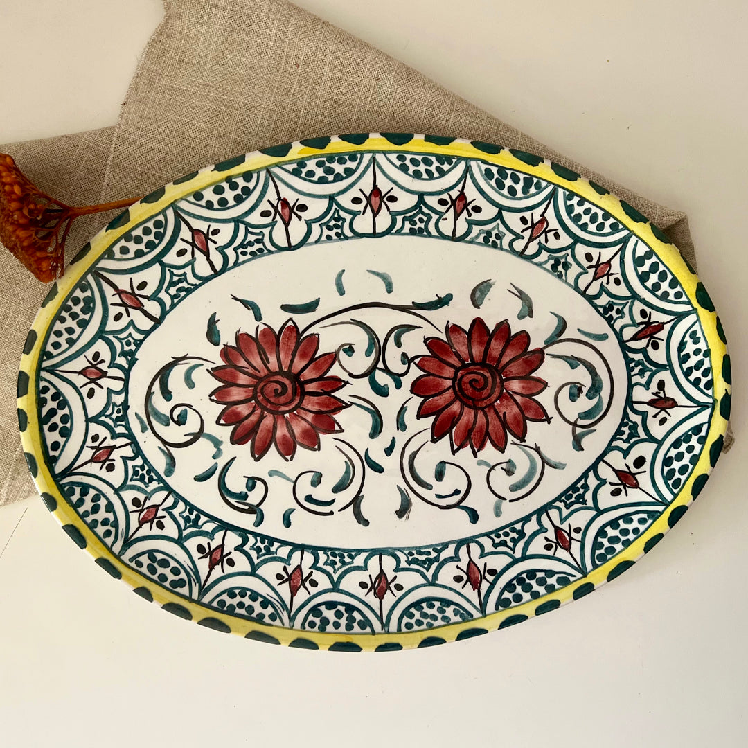 Portaleza Oval Flat Serving Platter